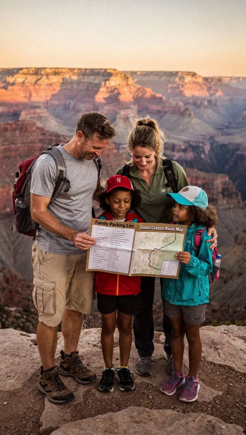 Туристическое снаряжение, включая рюкзаки и палатки, готовое к походу.